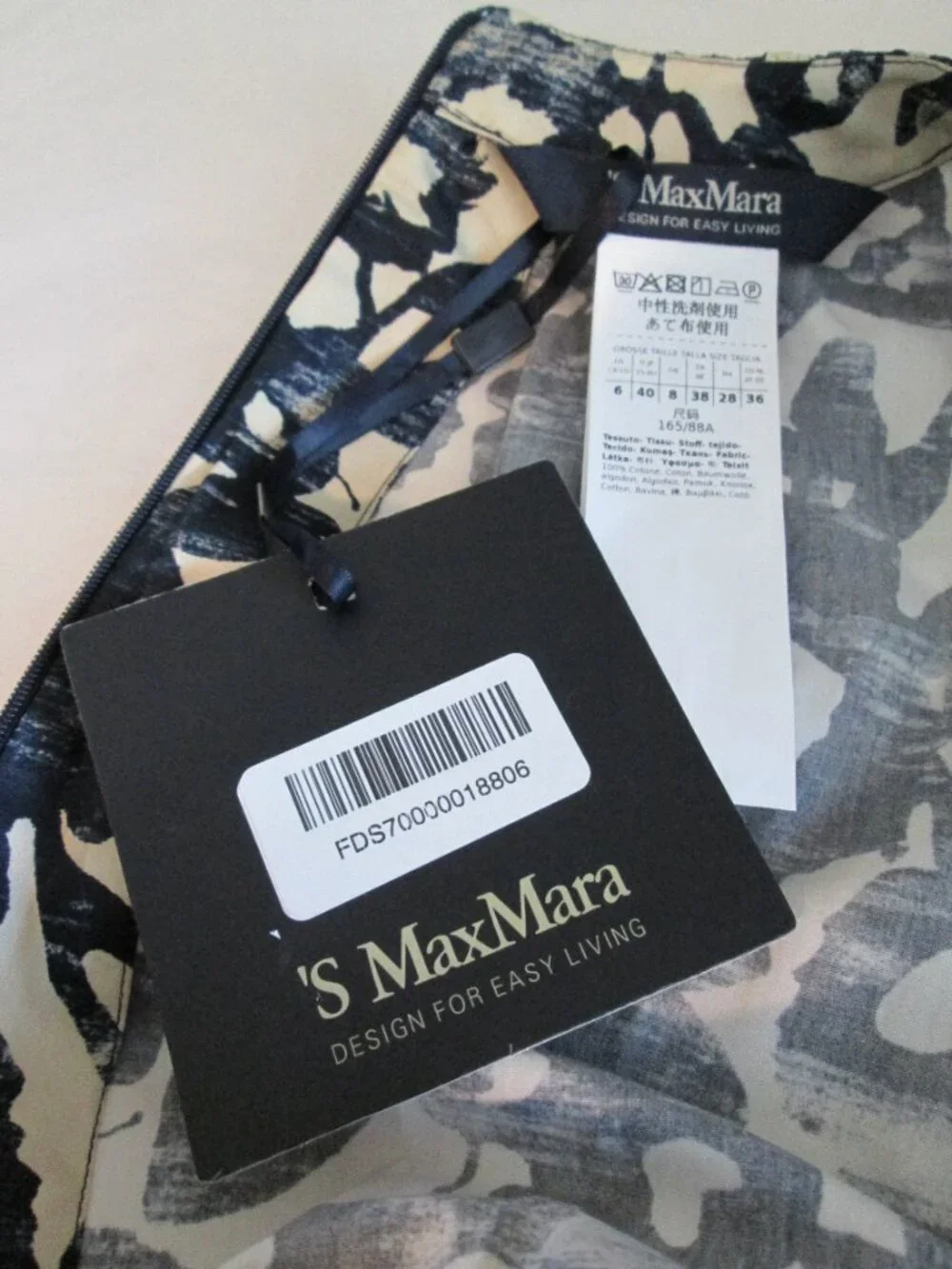 MAXMARA Marlena Print Sleeveless Dress NWT Sz 6 - Picture 11 of 13
